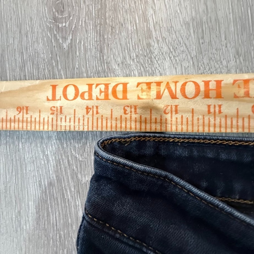 Levis Classic Mid Rise Skinny Jeans Womens 10 Blue Stretch Denim Dark Wash 27x27 - Picture 4 of 6